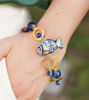 Picture of Bracelet with Circles, Fish and Lapis Lazuli