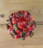 Picture of Ceramic centerpiece with pomegranate flowers and leaves