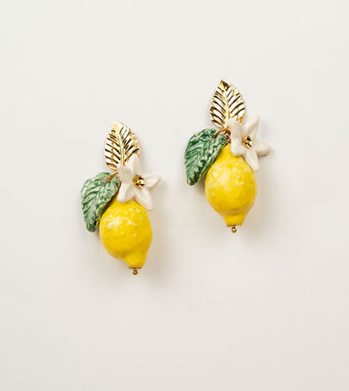 Picture of Stud earrings with ceramic lemons