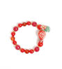 Picture of Bracelet with pomegranate and pearls of Agate and Cornelian stones