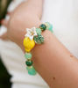 Picture of Bracelet with lemon and Jade and Aventurine stone pearls