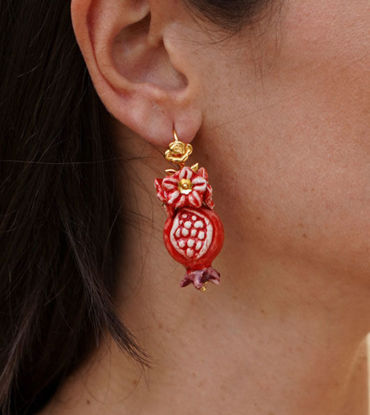 Picture of Drop earrings with pomegranates