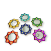 Picture of Peruvian Decorative Mirrors 9" exterior frame, Sunburst/Starburst, Home Decor, Wall Art , Interior Design, floral pattern