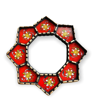 Picture of Peruvian Decorative Mirrors 9" exterior frame, Sunburst/Starburst, Home Decor, Wall Art , Interior Design, floral pattern