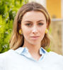 Picture of Bouquet clip earrings with small yellow ceramic flowers, pearls and stones