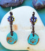 Picture of Sacred Eagle⇻Solid Silver Hooks ArtesaniaLosMolinos designed Earrings, Eagle Quartz Earrings, Eagle Solid Silver Earrings, Native American