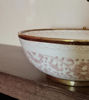 Picture of Brushed Brass & Rose Gold Washbasin Ceramic Bathroom Vessel - Brass Bathroom Sink - Guest's Room Vanity Vessel Sink