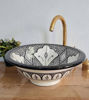 Picture of ASFI Black And White Bathroom Vessel Sink