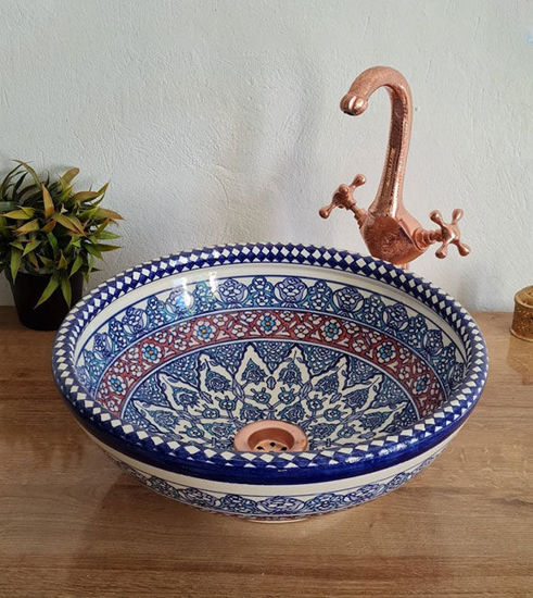 Picture of MARRAKESH Bathroom Vessel Sink - Mid-Century Modern Bowl Sink