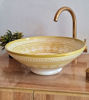 Picture of Beige Bathroom Wash Basin - Bathroom Vessel Sink - Countertop Basin - Mid Century Modern Bowl Sink Lavatory - MEKHFI Design