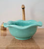 Picture of WAVY Turquoise Bathroom Vessel Sink