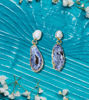 Picture of Amethyst and Freshwater Pearl Drop Earrings – Gifts for Her