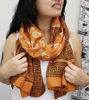 Picture of Hand-Painted Pure Silk Shawl | Ethnic Indian Silk Scarf | Artisan-Made Luxury Wrap & Gift