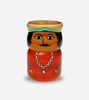Picture of Wooden Toy For Kids Wooden Red Pencil Holder Traditional Indian Toy Table Decor- Channapatna Toys