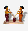Picture of Unique Channapatna Wooden Women Figurines - Hand-Painted Indian Home Accent & Meaningful Gift