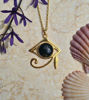 Picture of Eye of Horus Necklace – Egyptian Symbol of Protection, Moonstone or Moss Agate Pendant