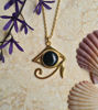 Picture of Eye of Horus Necklace – Egyptian Symbol of Protection, Moonstone or Moss Agate Pendant