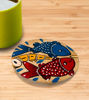 Picture of Hand-Painted Wooden Coaster Set – Bengal Pattachitra Art (Set of 4, 4" Round)