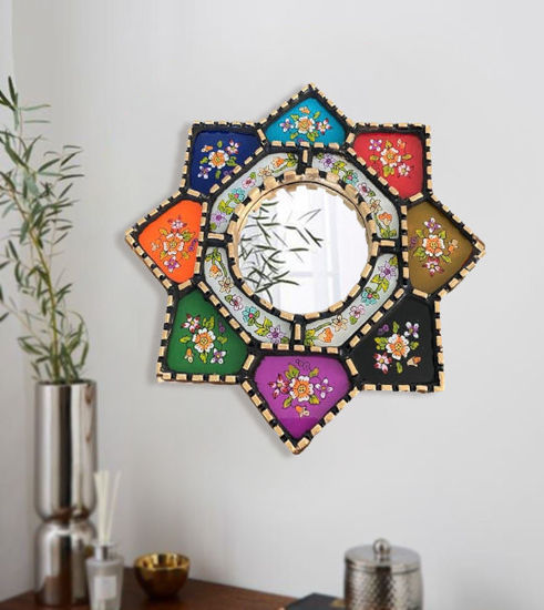 Picture of Cuscajas Vintage Mirror – Handmade Peruvian Wall Art