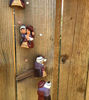 Picture of Cholitos Couple Wind Chime - Handcrafted Peruvian Folk Art in Terracotta