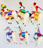 Picture of Christmas Tree Llama Ornaments – Set of 6 Handmade Peruvian Folk Art, Colorful Wool Decorations