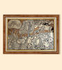 Colorful Bengal Pattachitra painting as a wall decor, depicting a serene jungle scene.