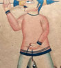 Picture of Bengal Patachitra Folk Art on Paper – Handmade Indian Wall Painting | 11"x11" | Natural Herbal Colors