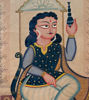Picture of Grace in Gesture – Bengal Patachitra Folk Art on Paper | Handmade Wall Painting (22" x 14")