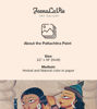 Picture of Bengal Patachitra Folk Art – A Lovely Couple Moment | 22" x 14" | Natural Colors on Paper | Handpainted Wall Decor