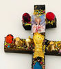 Picture of Caravaca Cross • Cruz de Caravaca • Sacred Wood Amulet for Protection & Prosperity