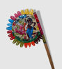 Picture of Hand-Painted Bengal Pattachitra Wooden Fan – Traditional Indian Folk Art Decorative Hand Fan (Approx. 11”)